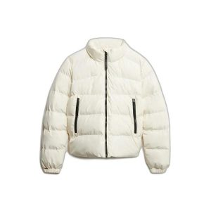 Damska kurtka puchowa Superdry Sports. Białe kurtki Superdry, bez wzorów, z puchu, bez kaptura. Za 475,80 zł.