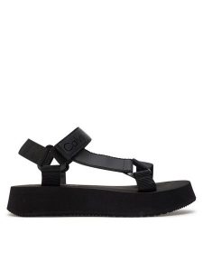 Calvin Klein Jeans Sandały Sandal Velcro Webbing Dc YW0YW01353 Czarny. Czarne sandały Calvin Klein Jeans, bez wzorów, z jeansu, bez obcasa, na płaskiej podeszwie, bez zapięcia. Za 229,99 zł.