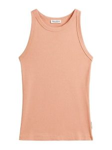 Marc O´Polo Top w kolorze jasnoróżowym rozmiar: XL. Różowe topy xl, bez wzorów, z bawełny, bez kołnierzyka, bez ramiączek. Za 74,81 zł.