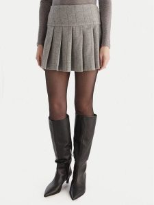 MAX&Co. Spódnica mini Canto 2526106064200 Szary Regular Fit. Szare spódnice MAX&Co., bez wzorów, z syntetyku, mini. Za 479,99 zł.