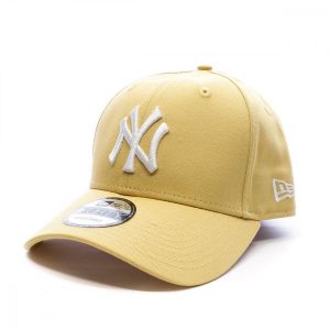Czapka New Era New York Yankees Essential 9Forty Cap, Dla obu płci. Żółte czapki New Era, bez wzorów, z bawełny, sportowe. Za 94,90 zł.