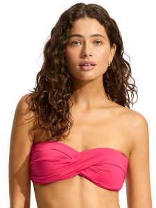 Seafolly Góra od bikini S. Collective 33261-942 Różowy. Czerwone bikini Seafolly, bez wzorów, z syntetyku. Za 199,99 zł.