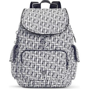 Plecak "City Pack S" w kolorze czarno-białym - 27 x 33,5 x 19 cm. Plecaki marki Kipling. W wyprzedaży za 171,95 zł.