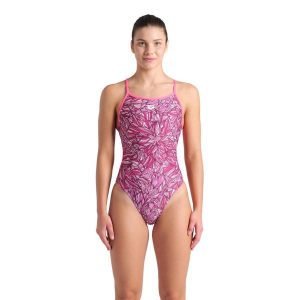 Strój kąpielowy damski Arena Pink Dahlia Swimsuit Lace. Czerwone stroje jednoczęściowe Arena, bez wzorów. Za 229,00 zł.