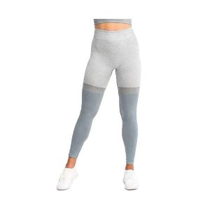 Damskie Legginsy W Paski. Fioletowe legginsy Gym Hero, bez wzorów, z materiału, z podwyższonym stanem. Za 199,99 zł.