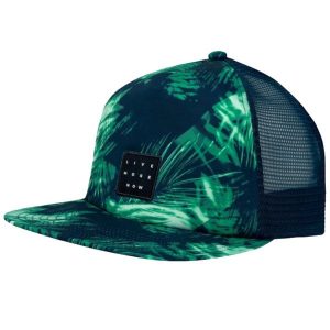 Czapka z daszkiem Unisex Buff Trucker Cap. Zielone czapki Buff, bez wzorów, z elastanu, sportowe. W wyprzedaży za 97,93 zł.