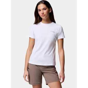 T-shirt Damski Columbia Diamond Peak Pro. Białe t-shirty Columbia, bez wzorów, bez kołnierzyka, bez ramiączek. Za 269,00 zł.