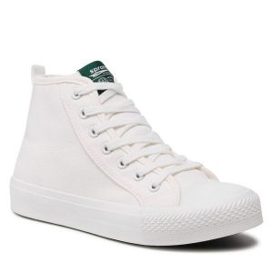 Trampki Sprandi. Białe trampki Sprandi, bez wzorów, bez zapięcia. Za 109,99 zł.