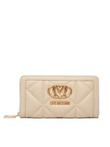 LOVE MOSCHINO Portfel JC5644PP1PLC0129 Beżowy. Brązowe portfele LOVE MOSCHINO, bez wzorów, ze skóry. Za 452,99 zł.