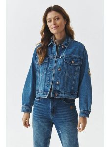 TATUUM Kurtka dżinsowa "Bernali" w kolorze niebieskim rozmiar: 38. Niebieskie kurtki Tatuum, bez wzorów, bez kaptura. Za 297,97 zł.