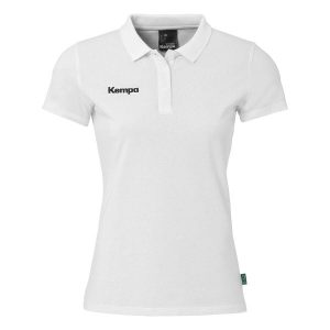 Damska koszulka polo Kempa Classic. Białe bluzki Kempa, bez wzorów, bez kołnierzyka, bez ramiączek. Za 163,50 zł.