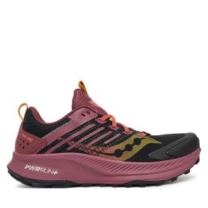 Buty do biegania Saucony. Czarne buty sportowe Saucony, bez wzorów, bez zapięcia, do biegania. Za 489,99 zł.