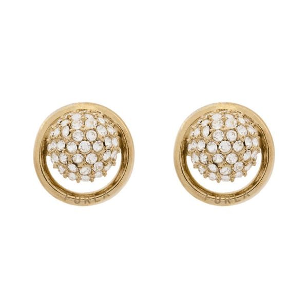 Kolczyki Furla. Żółte kolczyki Furla, złote. Za 329,99 zł.