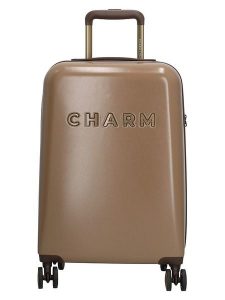 Charm Walizka w kolorze jasnobrązowym - 36 x 55 x 20,5 cm rozmiar: onesize. Brązowe walizki Charm, bez wzorów, z materiału. Za 217,99 zł.