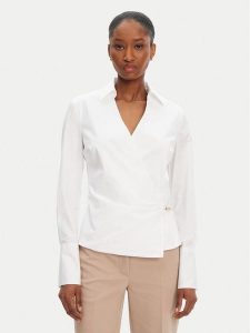 Marciano Guess Bluzka 5GGH06 7299A Biały Regular Fit. Białe bluzki Marciano Guess, z aplikacjami, z bawełny, bez kołnierzyka, bez ramiączek. Za 329,99 zł.