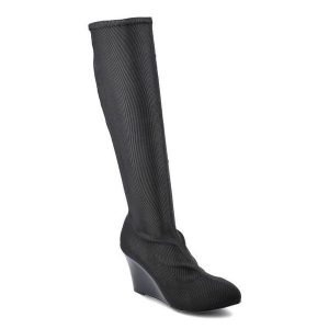 Czarne Kozaki Massimo Poli Damskie Eleganckie Buty. Czarne kozaki Massimo POLI, z aplikacjami, ze skóry, bez obcasa, na koturnie, bez zapięcia. Za 289,00 zł.