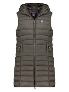 Canadian Peak Kamizelka pikowana "Vakitaleak" w kolorze khaki rozmiar: XL. Brązowe kamizelki Canadian Peak, xl, bez wzorów, bez kołnierzyka, bez ramiączek, bez kaptura. Za 144,92 zł.