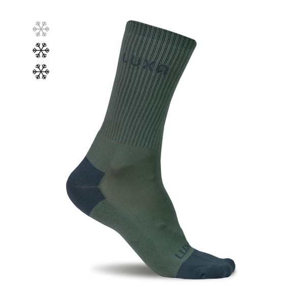 Skarpety Jesienne dla dorosłych LUXA Finest. Zielone skarpetki LUXA, bez wzorów, z elastanu. Za 85,00 zł.