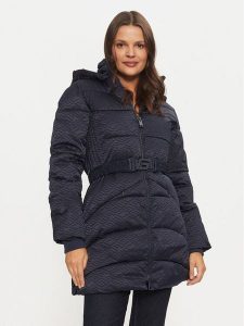 Guess Płaszcz zimowy Seline W4BL58 WGL72 Granatowy Regular Fit. Niebieskie kurtki Guess, na zimę, xs, z aplikacjami, z syntetyku, bez kaptura. Za 639,99 zł.