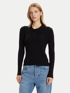 Vero Moda Sweter Siljerib 10336674 Czarny Slim Fit. Czarne swetry klasyczne Vero Moda, xl, z wiskozy, bez kołnierzyka. Za 139,99 zł.