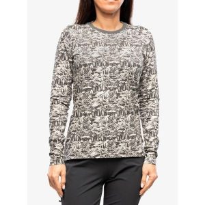 Bluza rowerowa damska Fjallraven/Specialized Cotton CaliSwe LS. Szare bluzy Fjällräven, bez wzorów, bez kaptura. Za 291,99 zł.