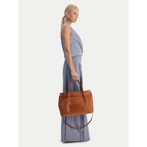Torebka Armani Exchange. Brązowe torebki klasyczne Armani Exchange, bez wzorów, bez dodatków. Za 573,99 zł.