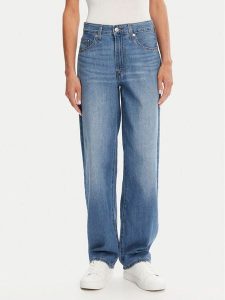 Levi's® Jeansy Dad A3494-0057 Niebieski Baggy Fit. Niebieskie jeansy bez wzorów, z bawełny. Za 279,99 zł.