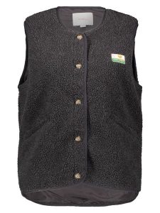 ONLY Pluszowa kamizelka w kolorze antracytowym rozmiar: XL. Czarne kamizelki ONLY, xl, bez wzorów, bez kołnierzyka, bez ramiączek, bez kaptura. Za 95,69 zł.