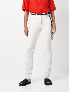 Toni Dżinsy - Slim fit - w kolorze białym rozmiar: W20. Białe jeansy Toni, bez wzorów, z podwyższonym stanem. Za 152,99 zł.