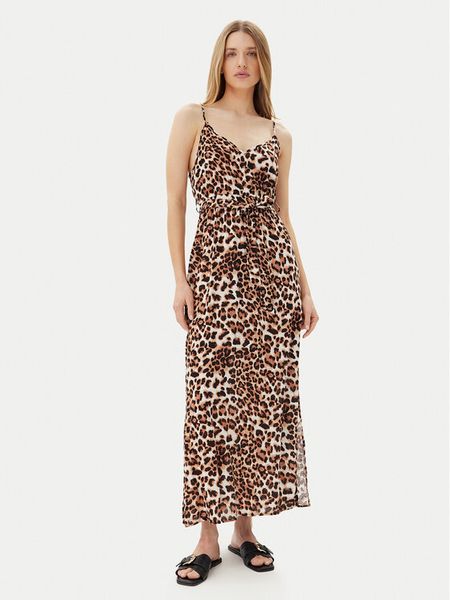 Vero Moda Sukienka letnia Easy 10307995 Brązowy Regular Fit. Brązowe kombinezony Vero Moda, na lato, xl, bez wzorów, z wiskozy, bez kołnierzyka, bez ramiączek. Za 169,99 zł.