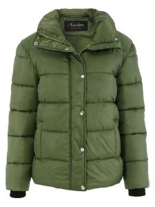 Aniston Kurtka pikowana w kolorze zielonym rozmiar: 38. Zielone kurtki Aniston, bez wzorów, bez kaptura. Za 126,15 zł.