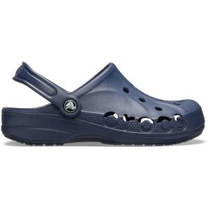 Japonki Crocs Baya, Dla obu płci. Niebieskie klapki Crocs, bez wzorów, z materiału, bez obcasa. Za 199,00 zł.