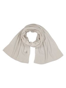 Maerz Muenchen Wełniany szal w kolorze kremowym rozmiar: onesize. Brązowe szaliki Maerz Muenchen, bez wzorów, z materiału. Za 173,99 zł.