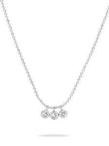 Tamaris Srebrny naszyjnik z elementami ozdobnymi - dł. 45 cm rozmiar: onesize. Szare naszyjniki Tamaris, z cyrkonią, srebrne. Za 201,55 zł.