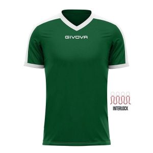 Koszulka piłkarska dla dorosłych Givova Revolution Interlock. Białe bluzki Givova, m, bez wzorów, sportowe, bez kołnierzyka, bez ramiączek. Za 32,49 zł.