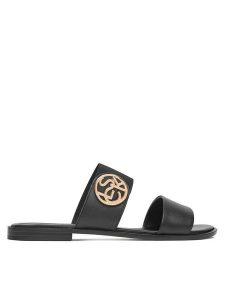 Lasocki Klapki WI23-AGA-11 Czarny. Czarne klapki Lasocki, bez wzorów, ze skóry, bez obcasa. Za 104,99 zł.