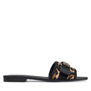 Klapki Guess. Czarne klapki Guess, z aplikacjami, bez obcasa. Za 182,99 zł.
