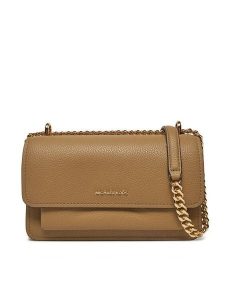 MICHAEL Michael Kors Torebka Claire 30T4GC7L3T Brązowy. Brązowe torebki wieczorowe MICHAEL Michael Kors, bez wzorów, ze skóry, bez dodatków. Za 649,99 zł.