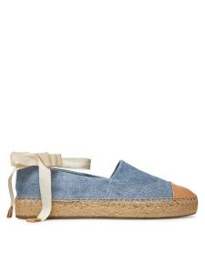 Tory Burch Espadryle 167994 Niebieski. Niebieskie espadryle Tory Burch, bez wzorów, z materiału, bez obcasa. Za 839,99 zł.