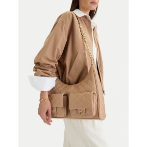 Torebka Badura. Brązowe torebki klasyczne Badura, bez wzorów, bez dodatków. Za 279,99 zł.