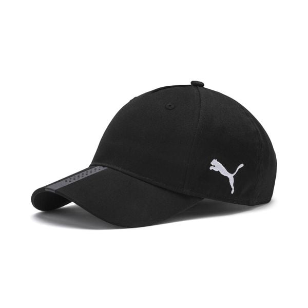 Czapka Puma Liga, Dla obu płci. Czarne czapki Puma, bez wzorów, z bawełny, sportowe. Za 53,99 zł.