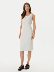 Calvin Klein Jeans Sukienka codzienna LV047F257G Beżowy Slim Fit. Brązowe kombinezony Calvin Klein Jeans, xs, bez wzorów, z bawełny, bez kołnierzyka, bez ramiączek. Za 329,99 zł.