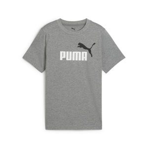 Młodzieżowa koszulka Essentials Colour z logo No.1 PUMA Medium Gray Heather. Szara bluzki Puma, m, bez wzorów, z gumy, młodzieżowe, bez kołnierzyka, bez ramiączek. Za 79,00 zł.