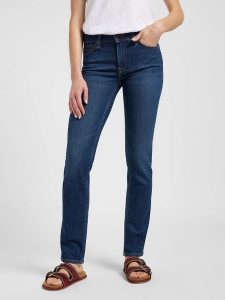 LEE DAMSKIE SPODNIE JEANSOWE LEE ELLY RAIN FALLS 112365083. Jeansy Lee, bez wzorów, z jeansu. Za 199,99 zł.