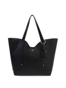 Guess Torebka 181015 Czarny. Czarne shopper bag Guess, z aplikacjami, bez dodatków. Za 749,99 zł.