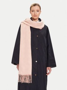 Guess Szalik AW5419POL03 Różowy. Czerwone rękawiczki Guess, z aplikacjami, z materiału. Za 239,99 zł.