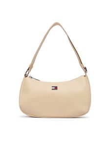 Tommy Jeans Torebka Tjw Daily Elevated Shoulder Bag AW0AW19041 Beżowy jasny. Brązowe torebki klasyczne Tommy Jeans, bez wzorów, z jeansu, bez dodatków. Za 369,99 zł.