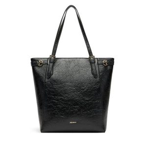 Torebka JENNY. Czarne shopper bag Jenny, bez wzorów, bez dodatków. Za 159,99 zł.