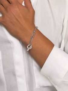 Eclat d'Argent Srebrna bransoletka rozmiar: onesize. Szare bransoletki Eclat d'Argent, srebrne. Za 252,99 zł.