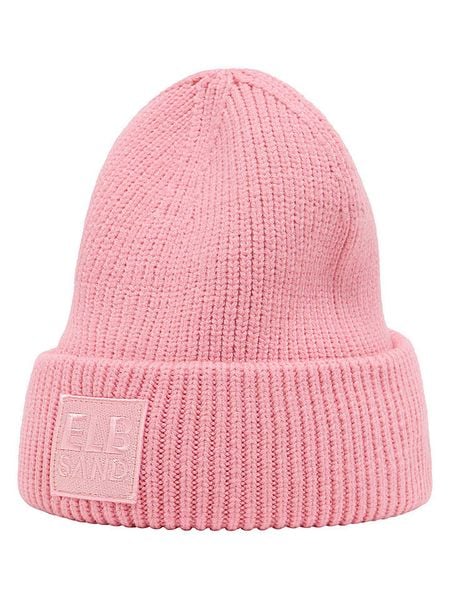 ELBSAND Czapka-beanie "Nora" w kolorze jasnoróżowym rozmiar: onesize. Różowe czapki ELBSAND, bez wzorów, z materiału. Za 104,64 zł.